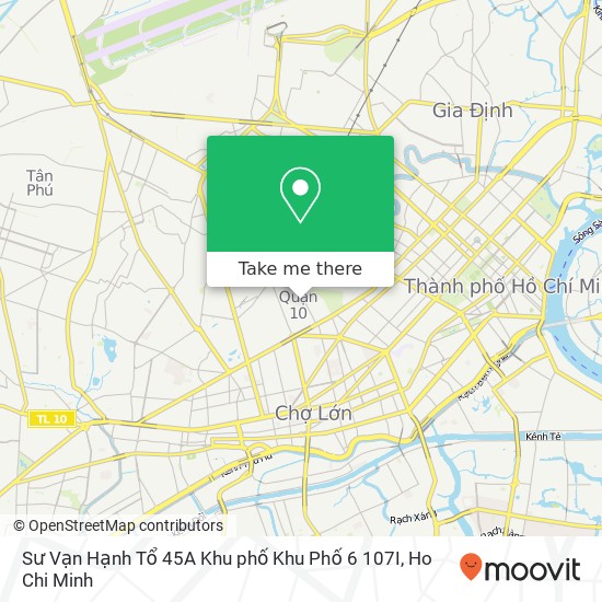 Sư Vạn Hạnh Tổ 45A Khu phố Khu Phố 6 107I map