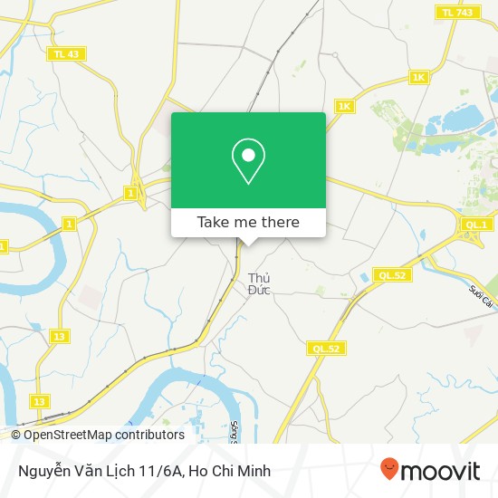 Nguyễn Văn Lịch 11/6A map
