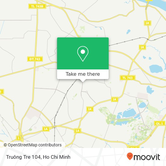 Truông Tre 104 map