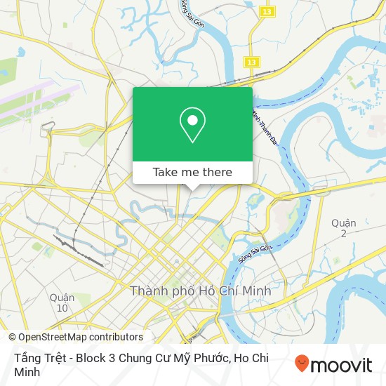 Tầng Trệt - Block 3 Chung Cư Mỹ Phước map