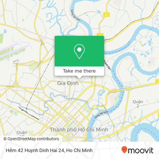 Hẻm 42 Huynh Dinh Hai 24 map