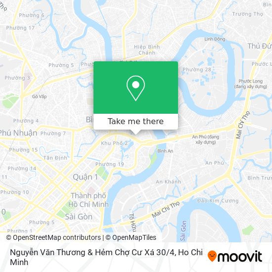 Nguyễn Văn Thương & Hẻm Chợ Cư Xá 30 / 4 map