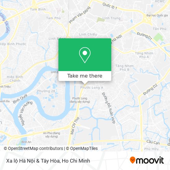 Xa lộ Hà Nội & Tây Hòa map