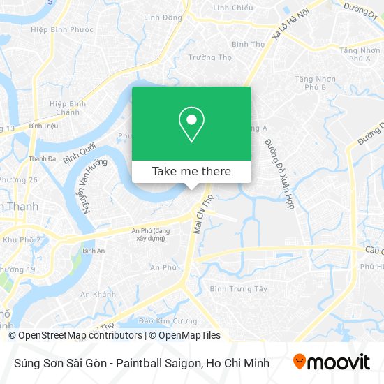 Súng Sơn Sài Gòn - Paintball Saigon map