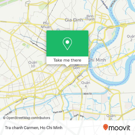 Tra chanh Carmen map