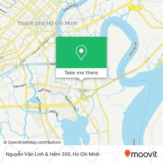 Nguyễn Văn Linh & Hẻm 300 map