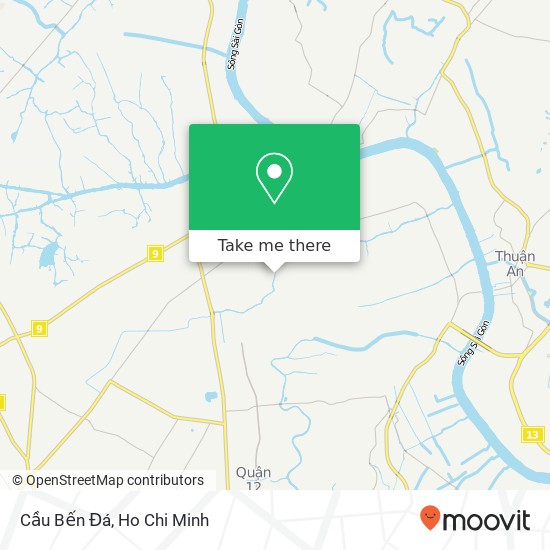 Cầu Bến Đá map