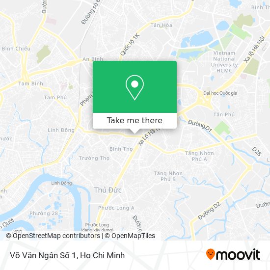 Võ Văn Ngân Số 1 map