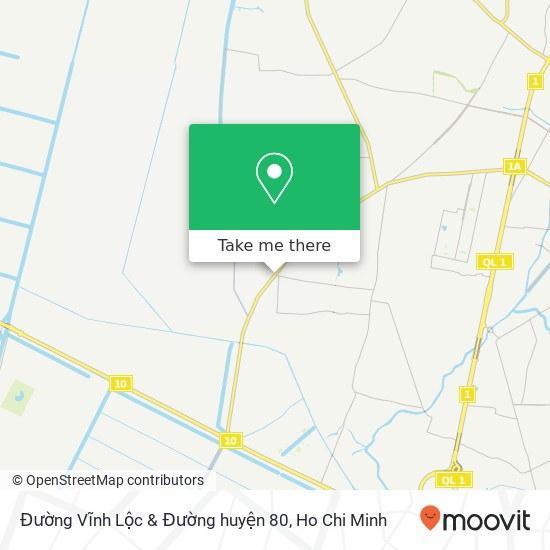 Đường Vĩnh Lộc & Đường huyện 80 map