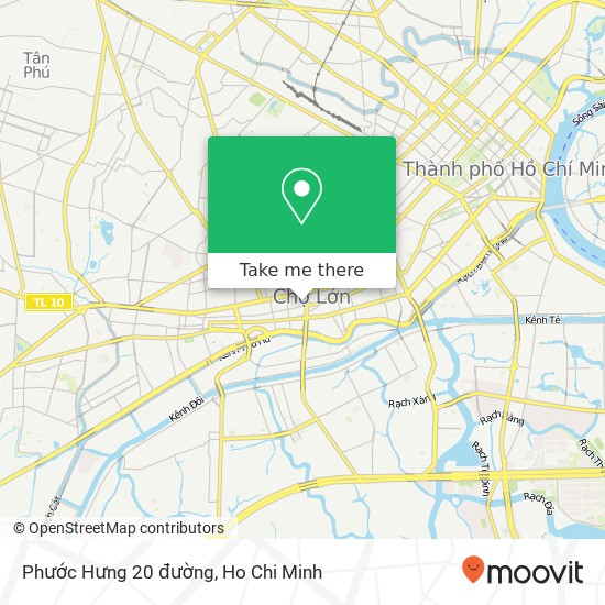 Phước Hưng 20 đường map