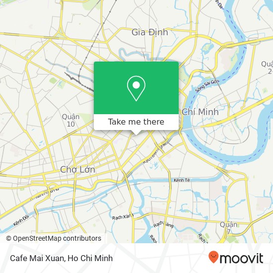 Cafe Mai Xuan map