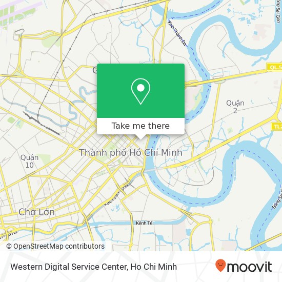 Western Digital Service Center map