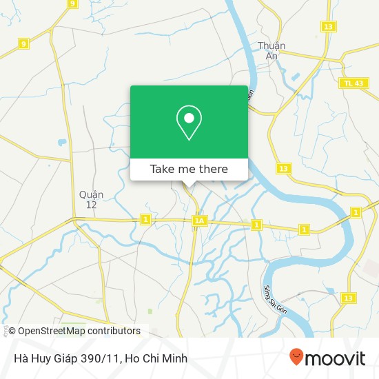 Hà Huy Giáp 390/11 map