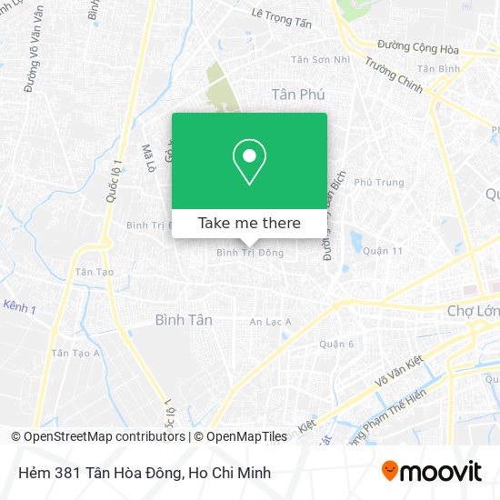 Hẻm 381 Tân Hòa Đông map