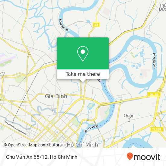 Chu Văn An 65/12 map