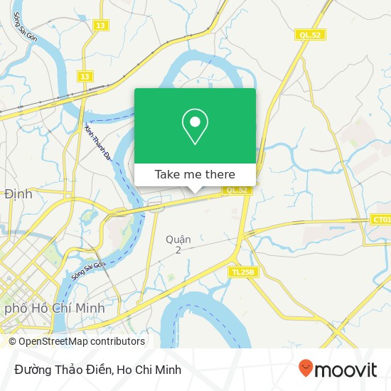 Đường Thảo Điền map