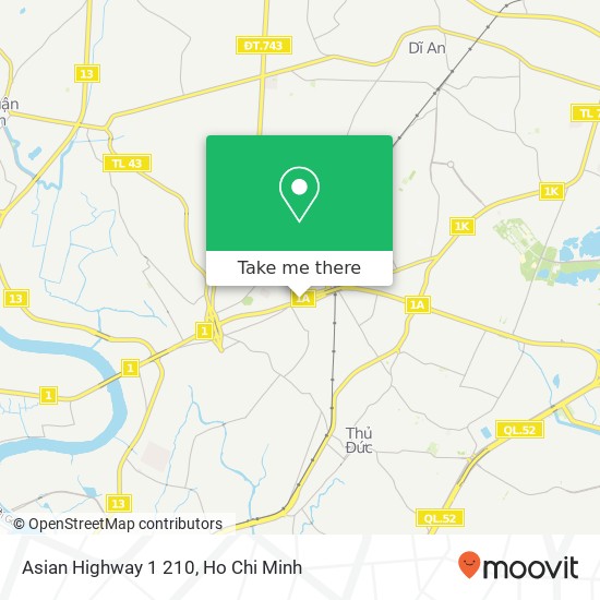 Asian Highway 1 210 map