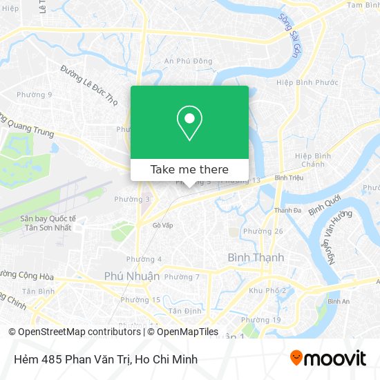 Hẻm 485 Phan Văn Trị map