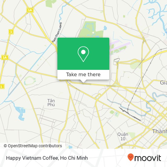 Happy Vietnam Coffee map