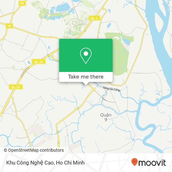 Khu Công Nghệ Cao map