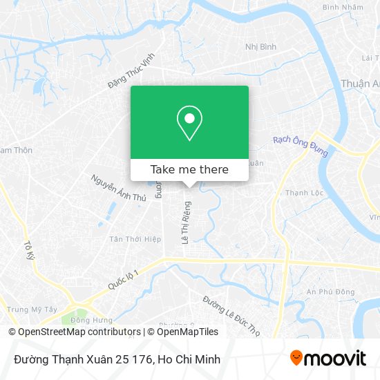 Đường Thạnh Xuân 25 176 map