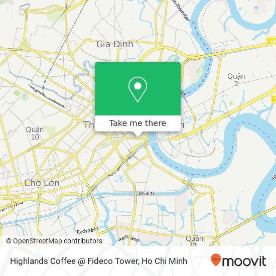 Highlands Coffee @ Fideco Tower map