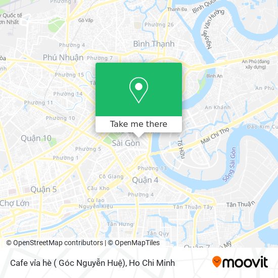 Cafe vỉa hè ( Góc Nguyễn Huệ) map