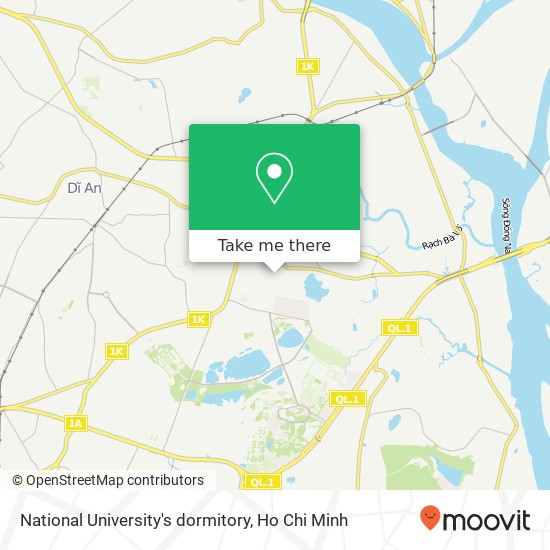 National University's dormitory map