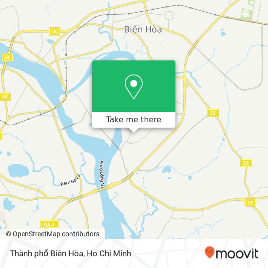 Thành phố Biên Hòa map