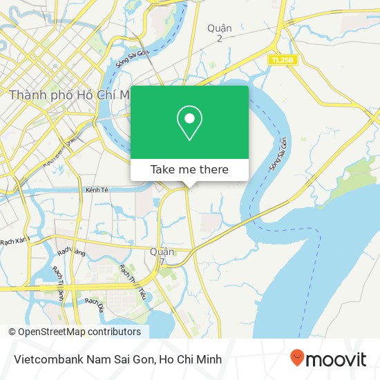 Vietcombank Nam Sai Gon map