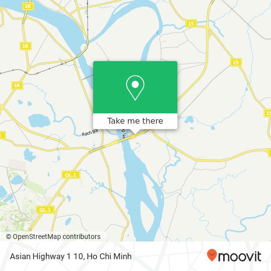 Asian Highway 1 10 map