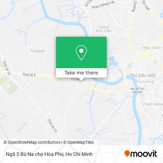 Ngã 3 Bù Na chợ Hòa Phú map