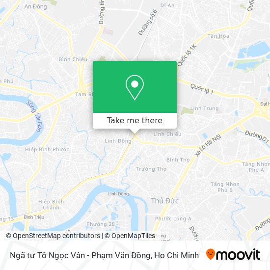 Ngã tư Tô Ngọc Vân - Phạm Văn Đồng map