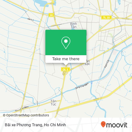Bãi xe Phương Trang map