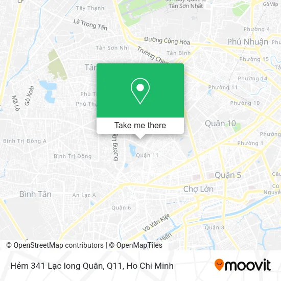 Hẻm 341 Lạc long Quân, Q11 map
