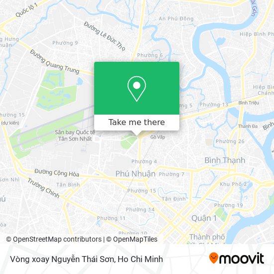 Vòng xoay Nguyễn Thái Sơn map
