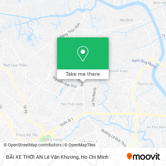 BÃI XE THỚI AN Lê Văn Khương map