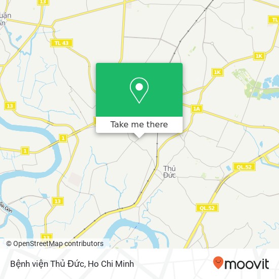 Bệnh viện Thủ Đức map