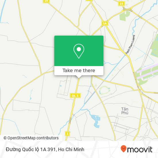 Đường Quốc lộ 1A 391 map