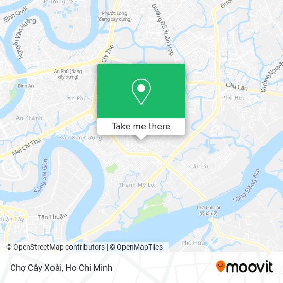 Chợ Cây Xoài map