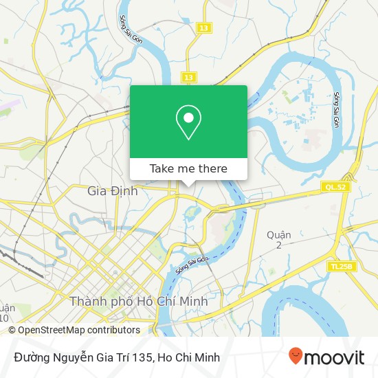 Đường Nguyễn Gia Trí 135 map