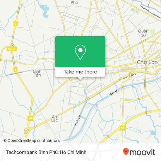 Techcombank Bình Phú map