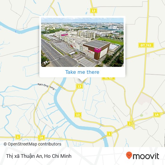 Thị xã Thuận An map