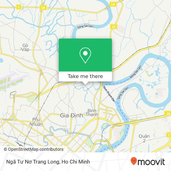 Ngã Tư Nơ Trang Long map