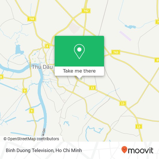 Binh Duong Television map