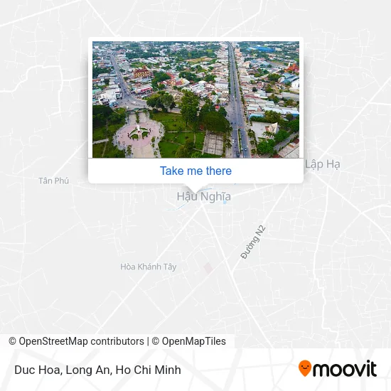 Duc Hoa, Long An map