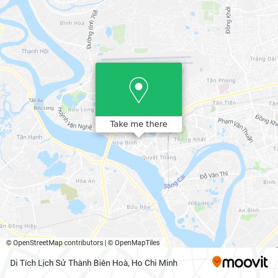 Di Tích Lịch Sử Thành Biên Hoà map