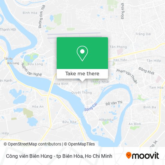 Công viên Biên Hùng - tp Biên Hòa map