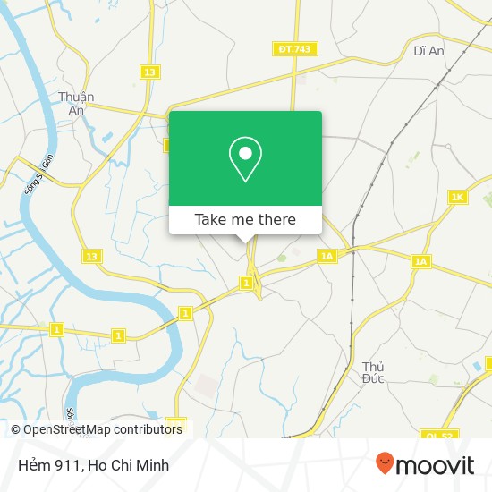 Hẻm 911 map