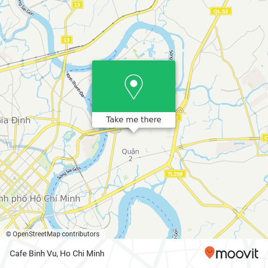 Cafe Binh Vu map